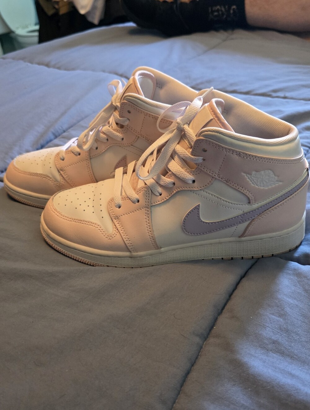 Nike Air Jordan 1 Mid Pink and Lavender